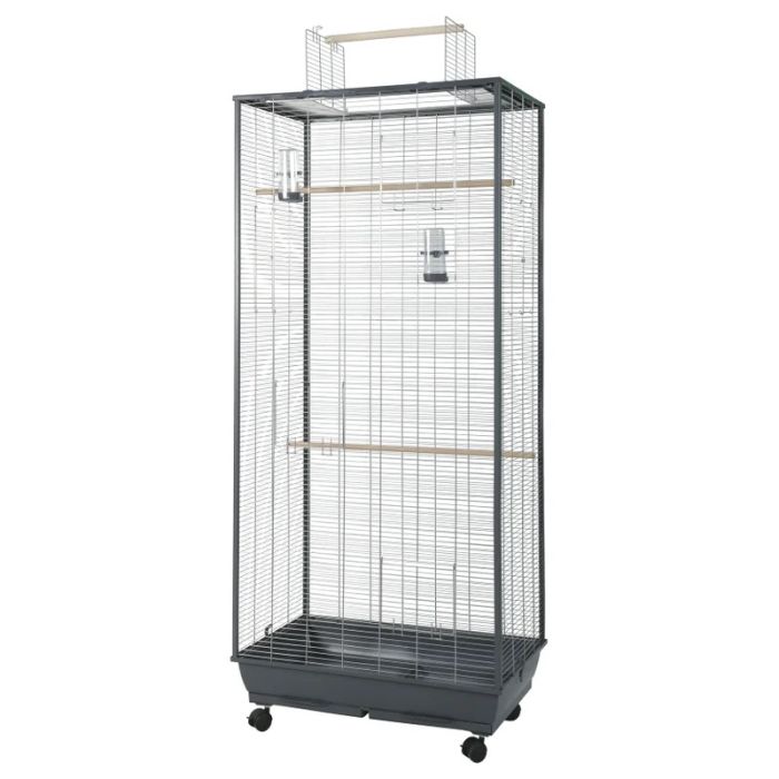 104239GRI Zolux Neolife Connect Volijera Siva XL 78x51,5x198cm