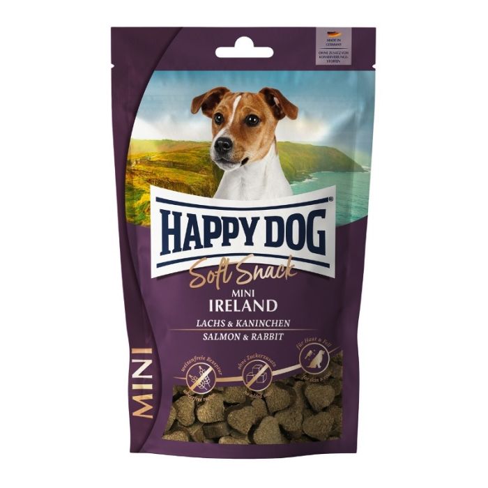Happy Dog Soft Snack Mini Ireland Losos i Zečetina 100g