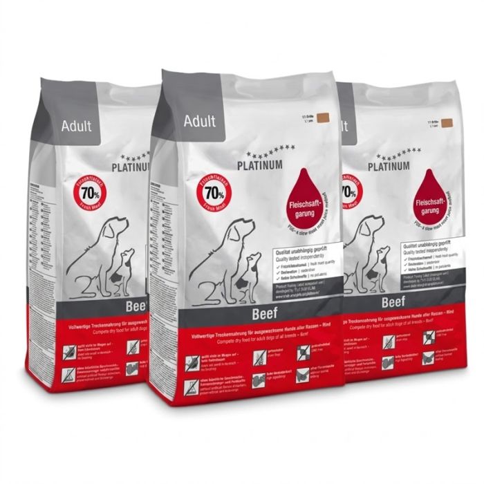 Platinum Dog Adult Govedina kutija 3x5kg