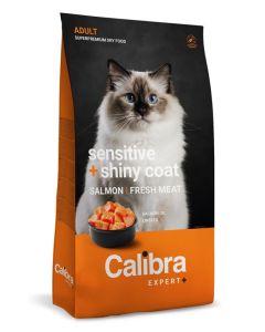 Calibra Cat Expert+ Adult Sensitive & Shiny Coat 1,5kg