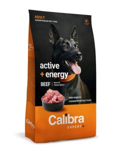 Calibra Dog Expert+ Adult Active & Energy Govedina 12kg