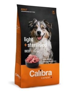 Calibra Dog Expert+ Adult Light & Sterilised Govedina 12kg