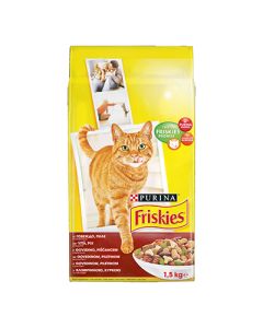 Friskies Cat Govedina, Piletina i Povrće 1,5kg
