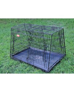 Gama Pet Sklopivi Ugaoni Kavez sa Pregradom za 2 Psa 93x57,5x65,5cm