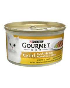 Gourmet Gold Chunks In Gravy Piletina i Džigerica 85g