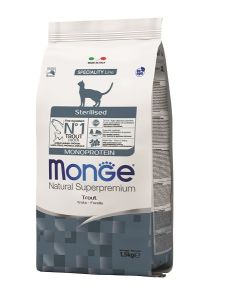 Monge Cat Sterilised Monoprotein Pastrmka 1,5 kg