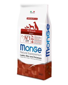 Monge All Breeds Adult Jagnjetina, Pirinač i Krompir 12kg