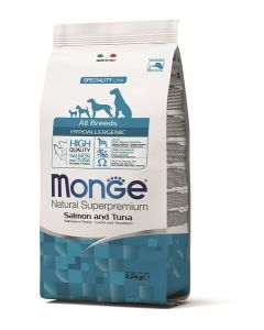 Monge All Breeds Hypoallergenic Losos i Tunjevina 2,5kg