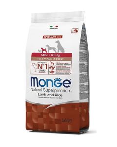 Monge Mini Puppy and Junior Jagnjetina i Pirinač 2,5kg