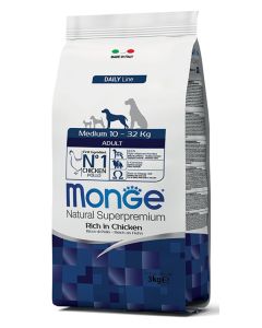 Monge Medium Adult Piletina 3kg