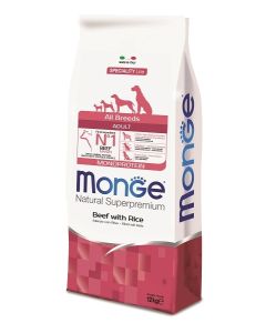 Monge All Breeds Adult Monoprotein Govedina i Pirinač 12kg