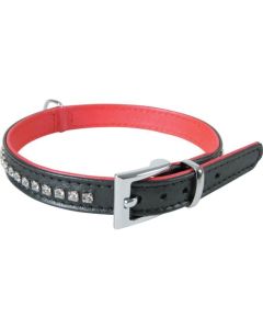 435053NOI Zolux Victoria Kožna Ogrlica Sa Štrasom 40cm Crna