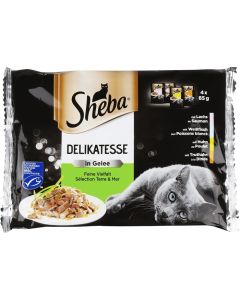 Sheba Fine Flakes Mešani Izbor Kesice 4x85g