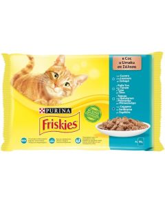 Friskies Cat Losos, Tuna, Bakalar i Sardina 4x85g