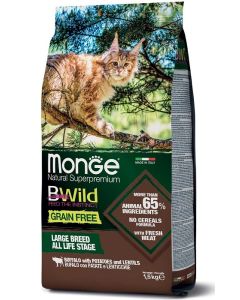 Monge Cat BWild Grain Free Bizon sa Krompirom i Sočivom 1,5kg