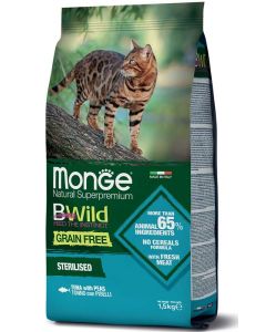 Monge Cat BWild Grain Free Tunjevina sa Graškom 1,5kg