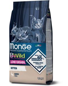 Monge Cat BWild Low Grain Kitten Guska 1,5kg