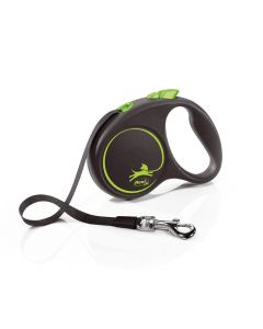 Flexi Povodac Black Design S Traka Zeleni 5m