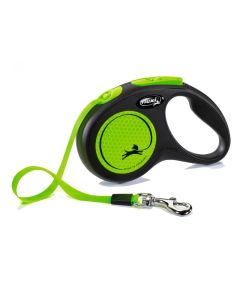 Flexi Povodac Neon S Traka Zeleni 5m
