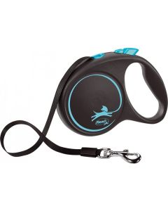 Flexi Povodac Black Design L Traka Plavi 5m