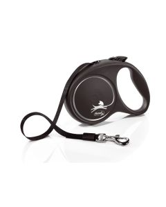 Flexi Povodac Black Design L Traka Sivi 5m