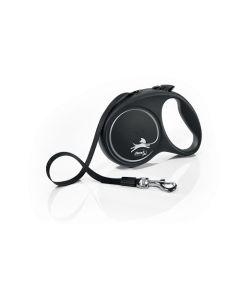 Flexi Povodac Black Design M Traka Sivi 5m