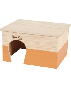 209764 Zolux Drvena Kućica Za Glodare XL Narandžasta 35x28x20cm