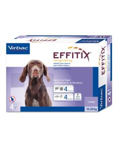 Virbac Effitix 134mg/1200mg Spot-On Ampule Protiv Spoljnih Parazita za Pse 10-20kg 1kom.