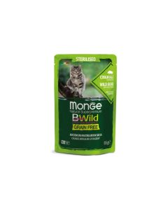 Monge BWild Cat Sterilised Divlji Vepar i Povrće Kesica 85g
