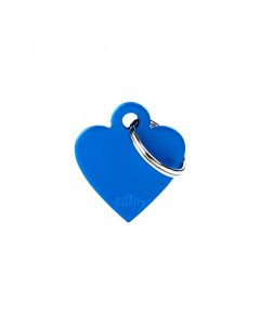 MyFamily Basic Privezak Za Graviranje Malo Plavo Srce Aluminijum