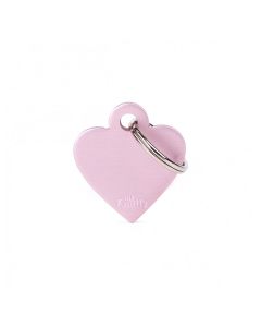MyFamily Basic Privezak Za Graviranje Malo Pink Srce Aluminijum