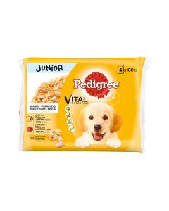Pedigree Junior Kesice Piletina i Govedina sa Pirinčem 4x100g