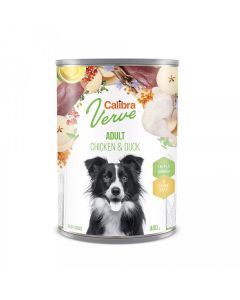 Calibra Dog Verve Konzerva GF Adult Piletina & Pačetina 400g