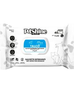 Petshine Talco Vlažne Maramice 40 kom.