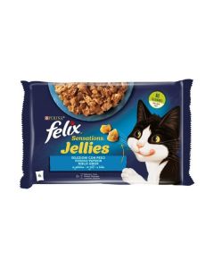 Felix Sensation Losos i Pastrmka u Želeu 4x85g