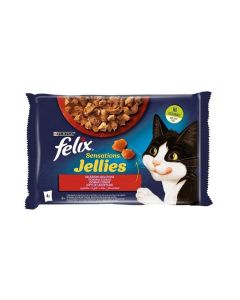 Felix Sensations Govedina i Piletina u Želeu 4x85g