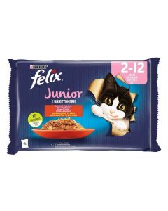 Felix Multipack Junior Govedina i Piletina u Želeu 4x85g