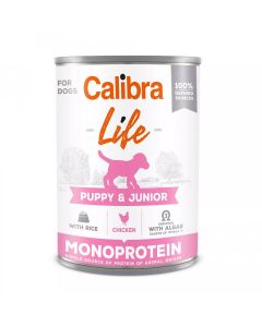 Calibra Dog Life Puppy & Junior Piletina sa Pirinčem Konzerva 400g