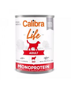Calibra Dog Life Adult Govedina sa Šargarepom Konzerva 400g