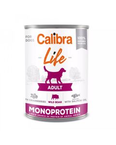 Calibra Dog Life Adult Divlji Vepar sa Brusnicom Konzerva 400g