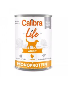Calibra Dog Life Adult Ćuretina sa Jabukama Konzerva 400g