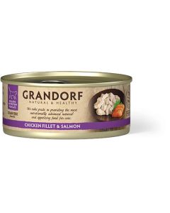 Grandorf Cat Grain Free Konzerva Pileće Grudi & Losos 70g