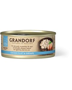 Grandorf Cat Grain Free Konzerva Pileće Grudi & Škampi 70g