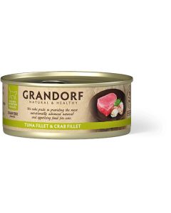Grandorf Cat Grain Free Konzerva Fileti Tune & Kraba 70g