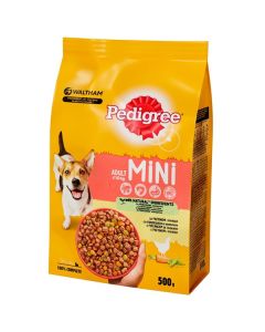 Pedigree Briketi Adult Mini Živina i Povrće 500g