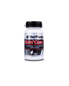 VetPlanet Skin&Coat Tablete za Zdravu Kožu i Dlaku za Pse i Mačke 70tbl.