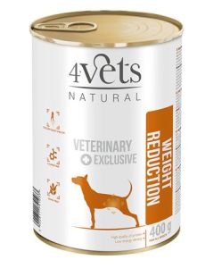 4Vets Natural Dog Veterinarska Dijeta Weight Reduction  400g