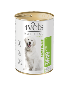 4Vets Natural Complete Dog Divljač 400g