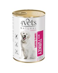 4Vets Natural Complete Dog Ćuretina 400g
