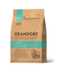 Grandorf Dog Adult Medium & Maxi 4 Vrste Mesa 3kg